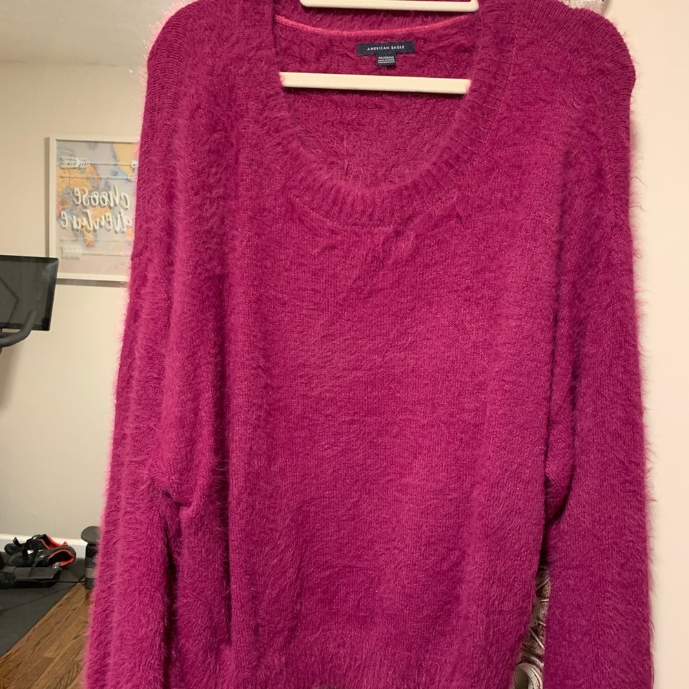 Fuzzy American Eagle Sweater